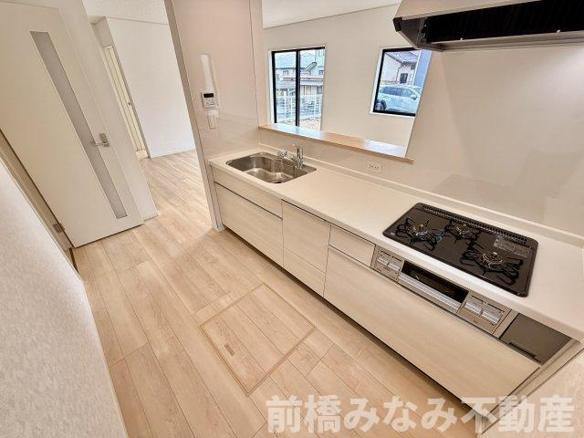 【新築平屋】高崎市金古町第16　４号棟(全４棟)　クレイドルガーデン　新築建売分譲のキッチン|キッチンでお料理をお楽しみください