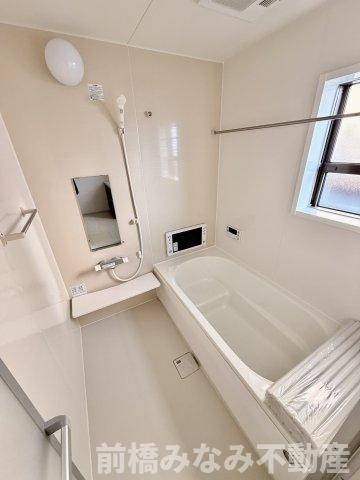 【新築】前橋市富士見町時沢第4　２号棟(全４棟)　クリエートの家　新築建売分譲の浴室|日々の暮らしに欠かせないお風呂です