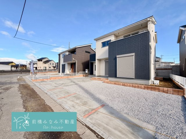 【新築】前橋市富士見町時沢第4　２号棟(全４棟)　クリエートの家　新築建売分譲の外観|おしゃれな外観です