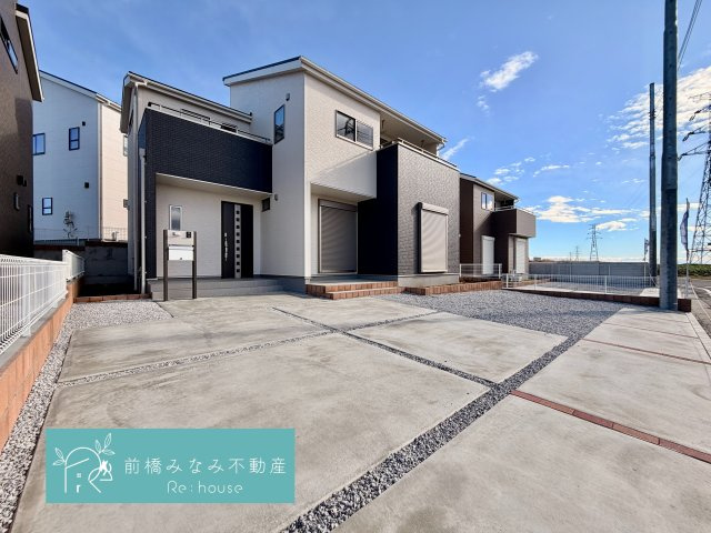 【新築】前橋市富士見町時沢第4　２号棟(全４棟)　クリエートの家　新築建売分譲の外観|外観もきれいです