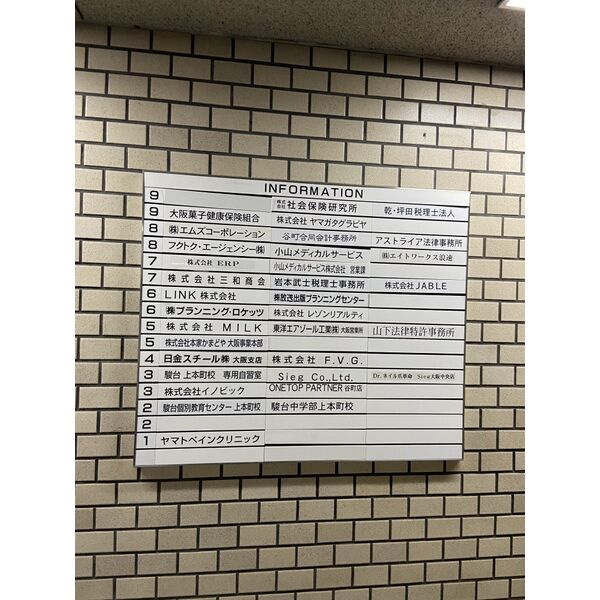 大阪市中央区谷町９丁目の事務所のセキュリティ