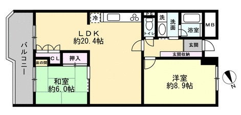 【間取り】 | フローラ堺5号棟