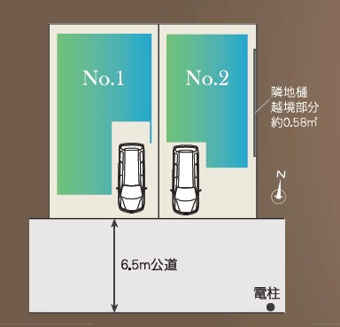 仲介手数料無料　横浜市港南区東芹が谷の区画図