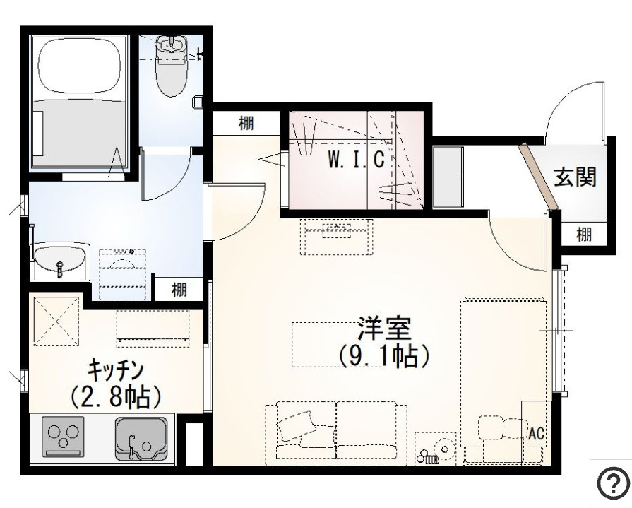 ロタス中島の間取り