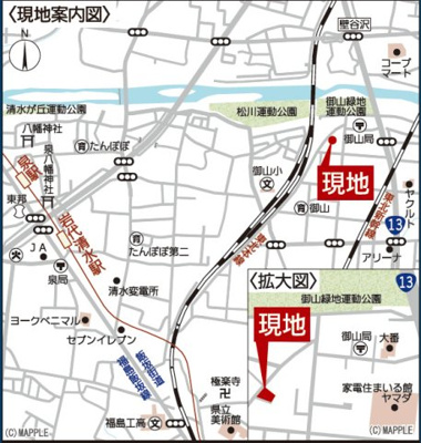 【地図】 | Cradle garden　御山第１６　2号棟 | ★内覧予約で新米2kg★