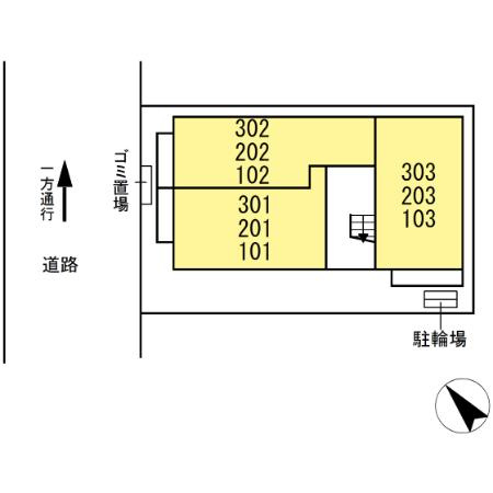 D Paina 千年新町の区画図