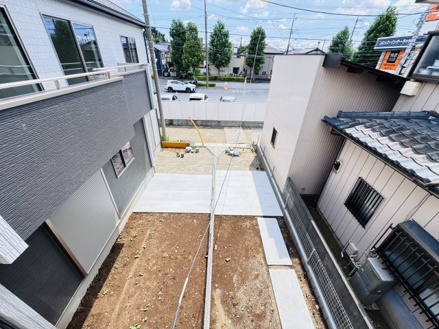 松戸市西馬橋2丁目新築戸建【馬橋北小学校:10分】の展望|バルコニーより道路側眺望