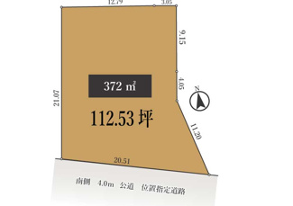 【土地図】 | 富士見ヶ丘1区画 | 建築条件なし売地、お好きなハウスメーカーで建築できます