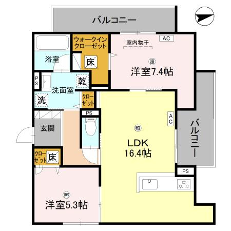 【間取り】 | （仮称）D-ROOM高槻市寿町