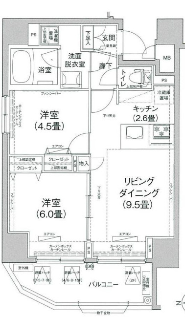 ルフレリバーサイド町屋の間取り