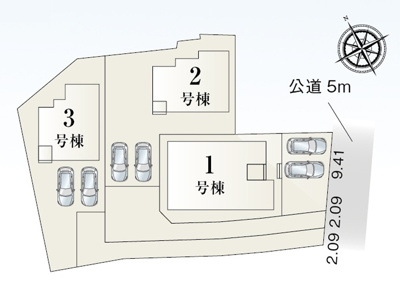 【区画図】 | 駿東郡小山町菅沼　新築一戸建て　1号棟