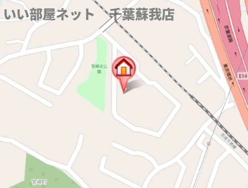 キャッスル蘇我の地図