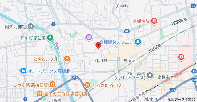 シャーメゾン芥川の地図