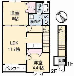 【間取り】 | シャルマン・ファミーユ Ⅰ棟