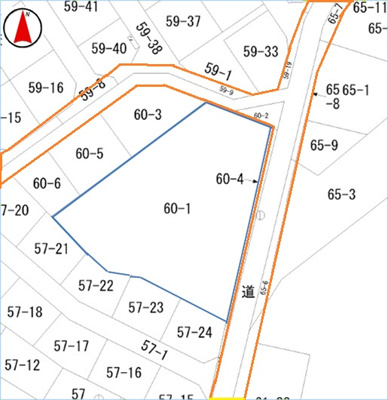 【区画図】 | 那須塩原市高柳　2650万円　土地
