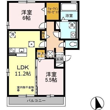 サニーコート Ａ棟の間取り