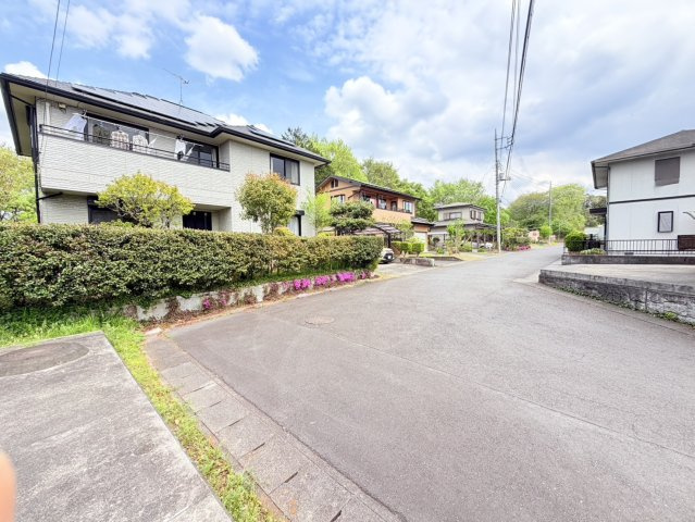 笠間市大郷戸の前面道路含む現地写真
