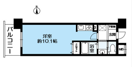 西宮市南昭和町のマンションの間取り