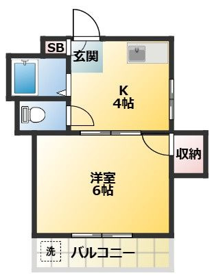 朝倉ハイツの間取り