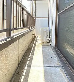 朝倉ハイツのバルコニー