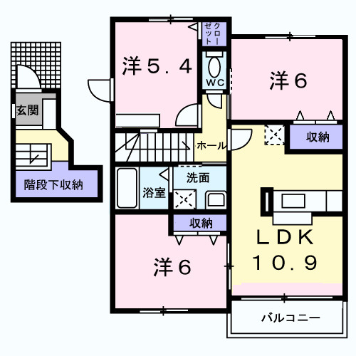 クレールメゾンＡの間取り