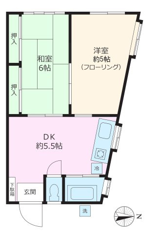 アキタハウスA棟の間取り