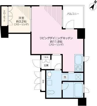 パルコート芝崎の間取り