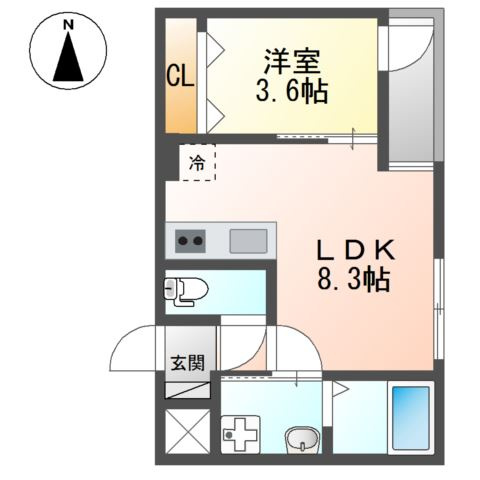 Ｎステージ長岡天神の間取り