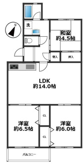 【間取り】 | 上田東町住宅2号棟
