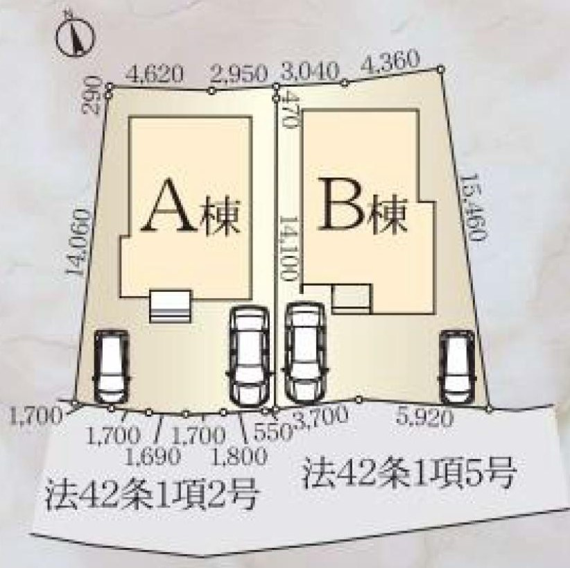 緑を臨む　陽当良好な3LDKの区画図|B棟
