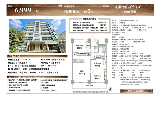 ★仲介手数料無料★石川台ハイライズ（現在リノベーション工事中）のその他