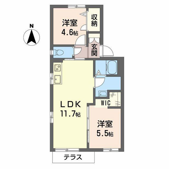 Castor　A・B・Cの間取り