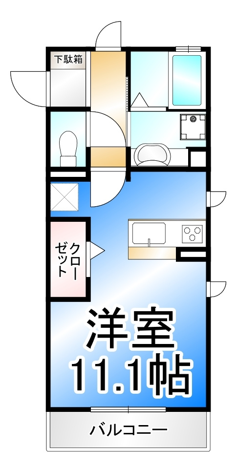 エスポワール栗田の間取り
