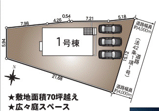 【区画図】 | クレイドルガーデン姫路市網干区垣内南町第２ | 区画図