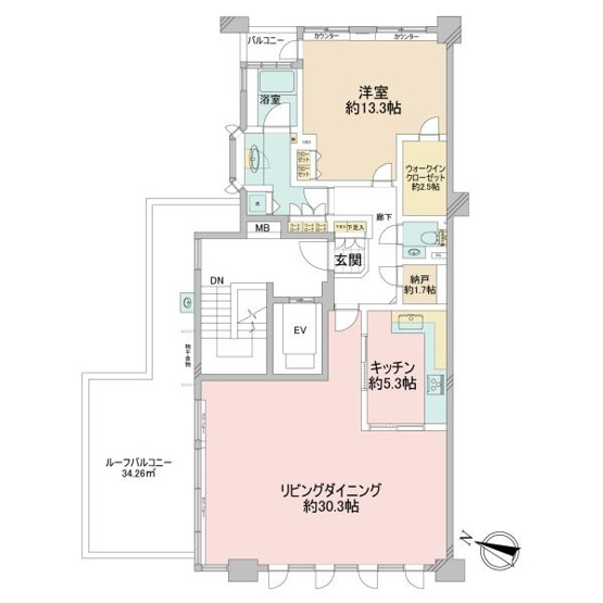 【間取り】 | パークシティ成城Ｅコート