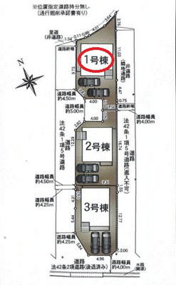 【区画図】 | クレイドルガーデン姫路市野里慶雲寺前町第１ | 区画図