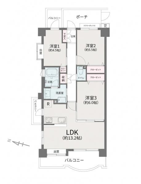 クリオ湘南長沢3番館Ａ棟