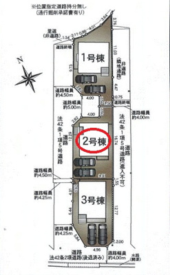 【区画図】 | クレイドルガーデン姫路市野里慶雲寺前町第１ | 区画図