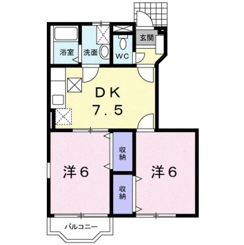 【間取り】 | グリーンパレス　Ⅵ