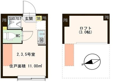 グラン千住仲町の間取り