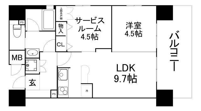 【間取り】 | エステムコート京橋セレブIポーラスター