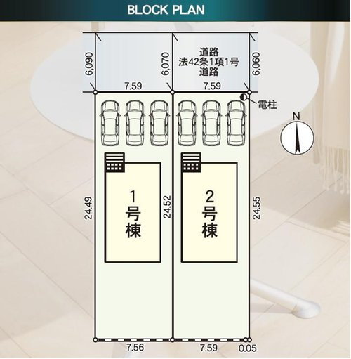 天童市泉町第6【新築建売】の区画図|全体区画図