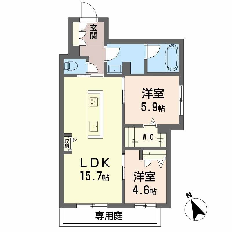 Ｌａ　Ｍａｉｓｏｎ　Ｃａｌｍｅの間取り