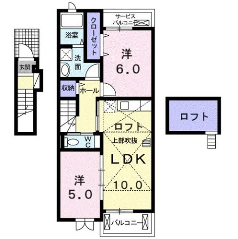 【間取り】 | プリンセスガーデンＫ・Ｉ