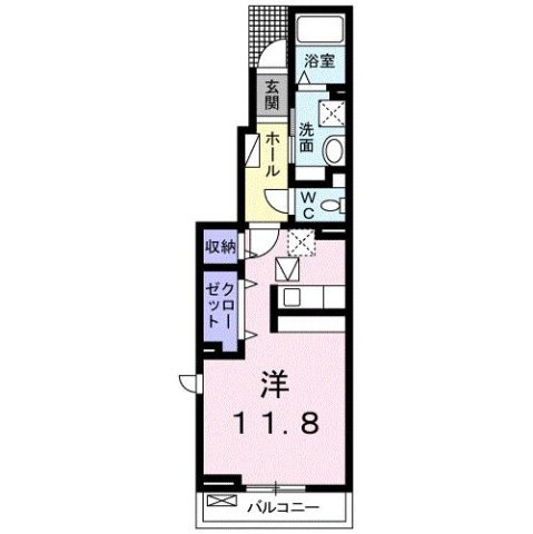 【間取り】 | ハピネス　縁　Ⅱ
