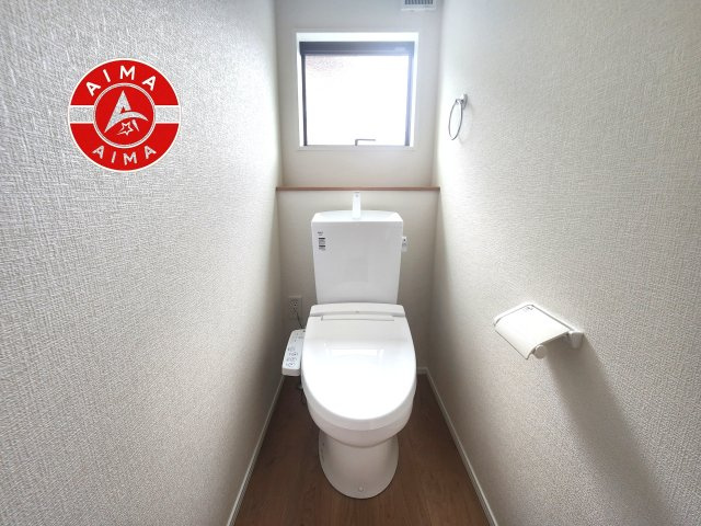 福岡市西区上山門3丁目第7-1棟（1号棟）のトイレ|トイレ・ウォシュレット付。快適で衛生的な洗浄機能付温水シャワートイレです。
