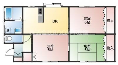別府貸家の間取り