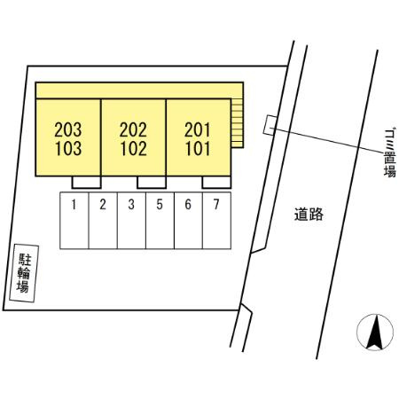 ルミナス南栄の区画図