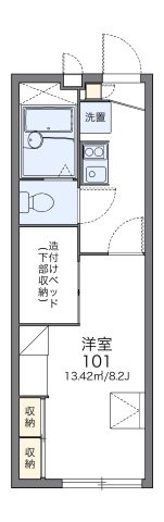 広島市西区庚午中２丁目のアパートの間取り|画像2
