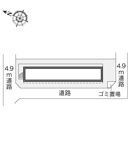 広島市佐伯区三筋３丁目のアパートの区画図|画像4